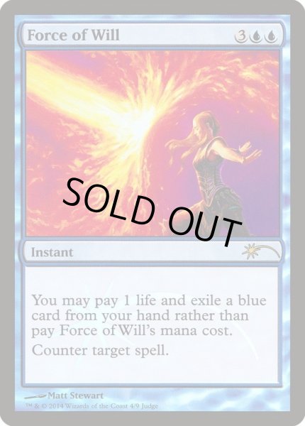 画像1: 【Foil】《意志の力/Force of Will》 (ジャッジ褒賞)[流星マーク] (1)