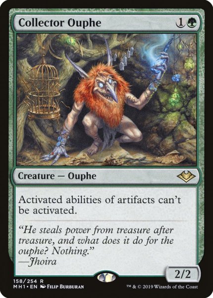 画像1: 【Foil】《溜め込み屋のアウフ/Collector Ouphe》[MH1]  (1)