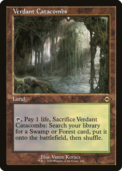 画像1: ■旧枠■《新緑の地下墓地/Verdant Catacombs》[MH2-BF] (1)