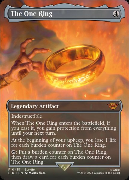 画像1: 【Foil】■ボーダーレス■《一つの指輪/The One Ring》(Bundleプロモ)[LTR-P] (1)