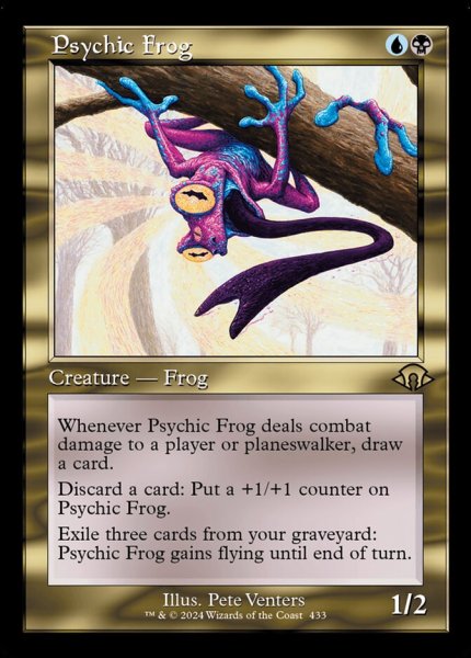 画像1: ■旧枠■《超能力蛙/Psychic Frog》[MH3-BF] (1)