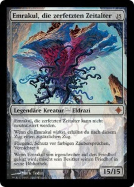 画像1: ドイツ語《引き裂かれし永劫、エムラクール/Emrakul, the Aeons Torn》[ROE] (1)
