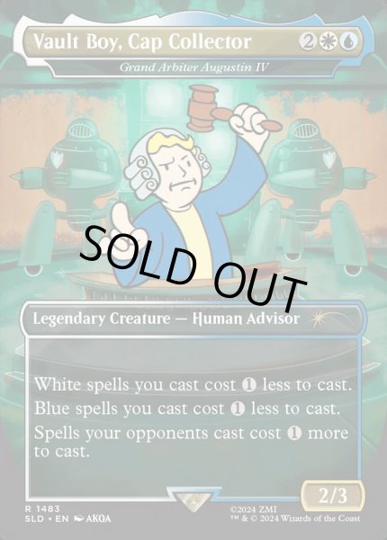 画像1: 【Foil】《Vault Boy, Cap Collector》/《アウグスティン四世大判事/Grand Arbiter Augustin IV》[SLD]  (1)