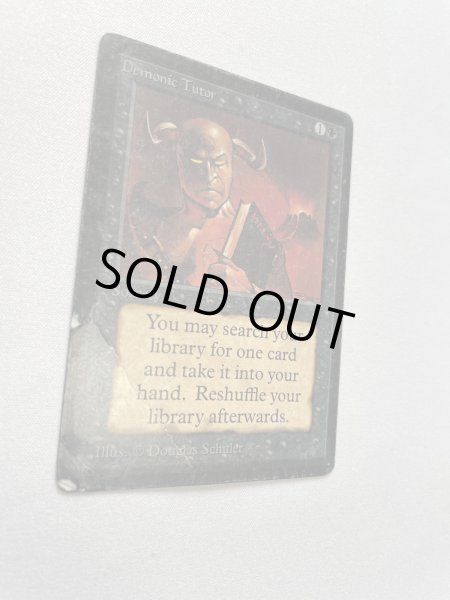 画像2: 《悪魔の教示者/Demonic Tutor》[LEB] Poor Inked (2)