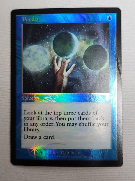 画像1: 【Foil】■旧枠■《思案/Ponder》[TSR-BS] HP (1)