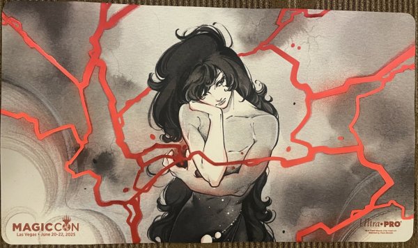 画像1: プレイマット　稲妻　MAGICCONラスベガス (1)