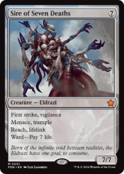 画像1: 《七つの死の種父/Sire of Seven Deaths》[FDN]  (1)