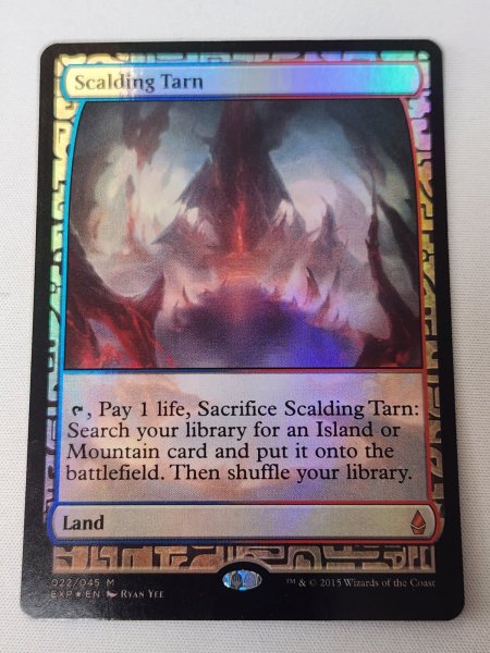 画像1: 【Foil】《沸騰する小湖/Scalding Tarn》[EXP] NM- (1)