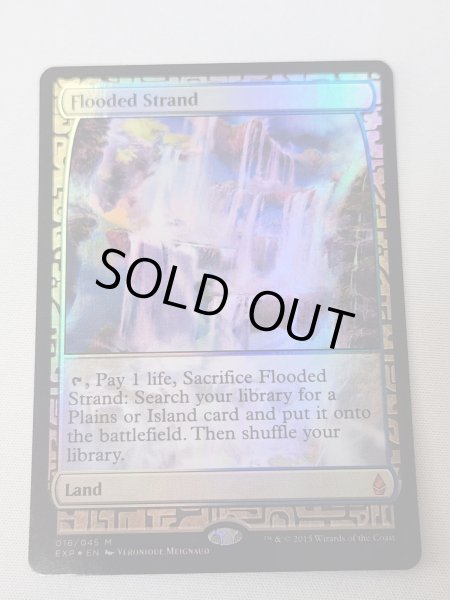 画像1: 【Foil】《溢れかえる岸辺/Flooded Strand》[EXP] NM- (1)