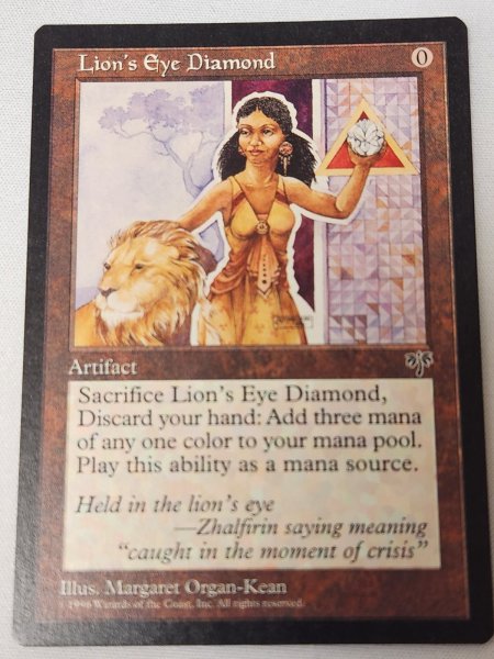 画像1: 《ライオンの瞳のダイアモンド/Lion's Eye Diamond》[MIR]  NM (1)