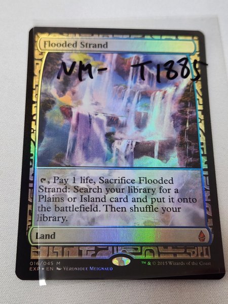 画像1: 【Foil】《溢れかえる岸辺/Flooded Strand》[EXP] NM- (1)