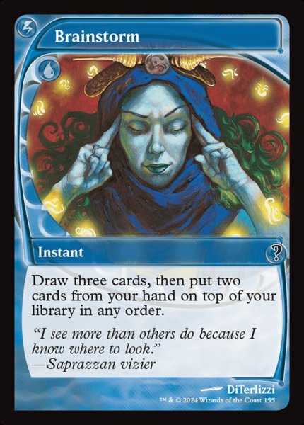 画像1: 【Foil】《渦まく知識/Brainstorm》[MB2] (1)