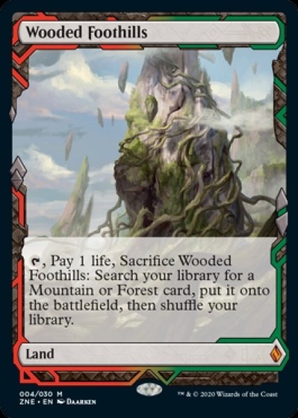 画像1: 【Foil】《樹木茂る山麓/Wooded Foothills》[ZNE] (1)