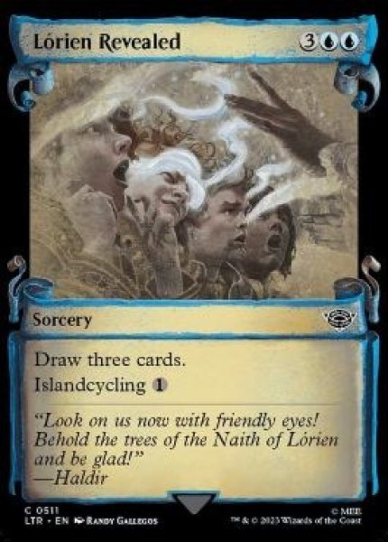 画像1: 【銀幕・Foil】■ショーケース■《ロリアンの発見/Lórien Revealed》[LTR-BF] (1)