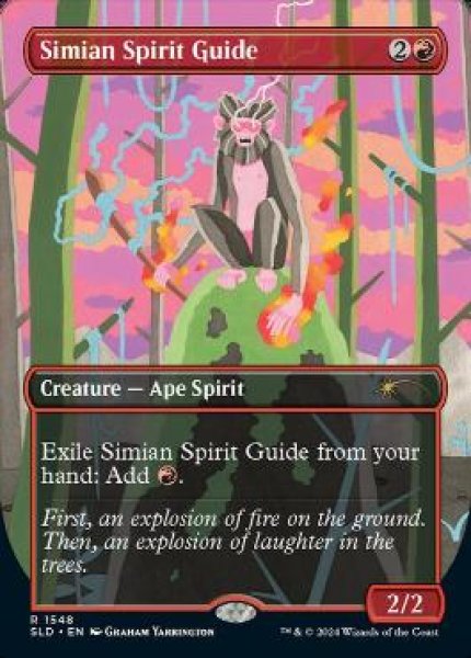 画像1: ■ボーダーレス■《猿人の指導霊/Simian Spirit Guide》[SLD]  (1)