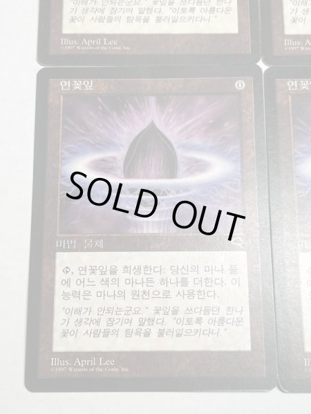 画像4: 《水蓮の花びら/Lotus Petal》[TMP]  韓国語版４枚セット (4)