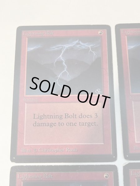画像2: 《稲妻/Lightning Bolt》[LEB] HP 4枚セット (2)