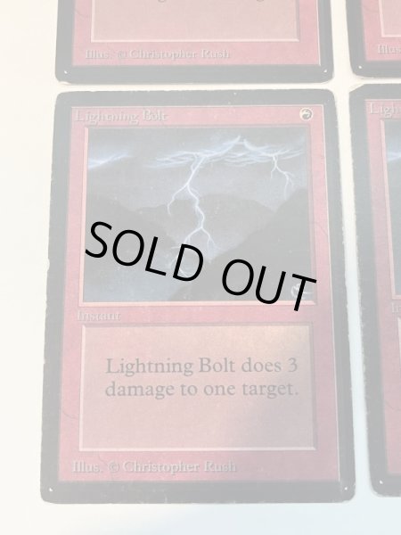 画像4: 《稲妻/Lightning Bolt》[LEB] HP 4枚セット (4)