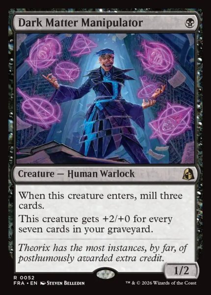 画像1: 【Foil】《暗黒物質の操り手/Dark Matter Manipulator》[FRA] (1)