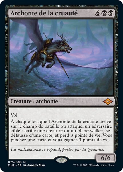 画像1: フランス語《残虐の執政官/Archon of Cruelty》[MH2] (1)