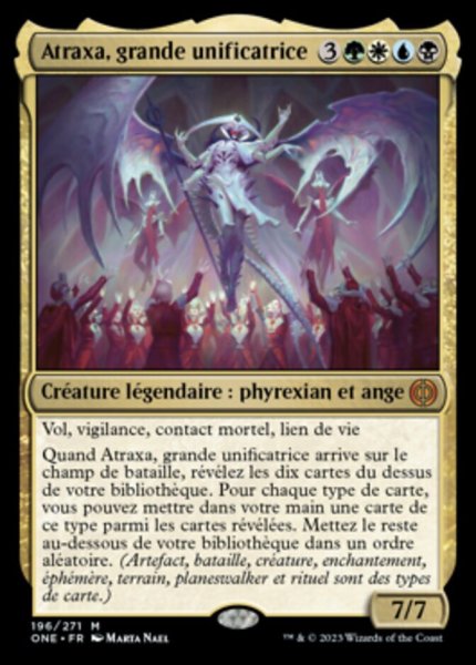 画像1: フランス語《偉大なる統一者、アトラクサ/Atraxa, Grand Unifier》[ONE] (1)