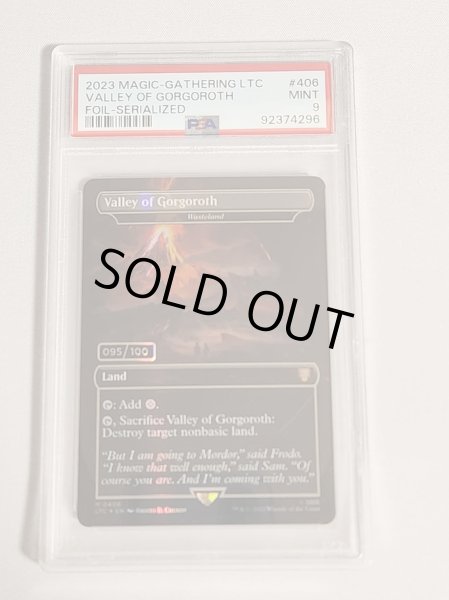 画像1: 【ダブルレインボウ・Foil】《ゴルゴロスの谷/Valley of Gorgoroth》//《不毛の大地/Wasteland》(シリアル入り)[LTC] 95/100 PSA9 (1)
