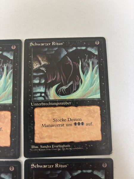 画像3: 《暗黒の儀式/Dark Ritual》FBB ドイツ語 4枚セット (3)