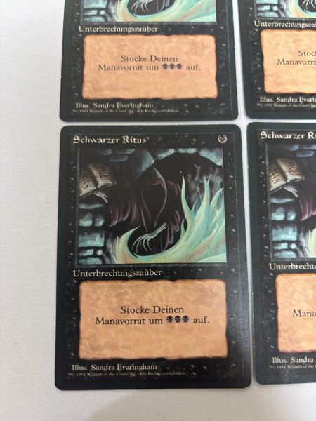 画像4: 《暗黒の儀式/Dark Ritual》FBB ドイツ語 4枚セット (4)