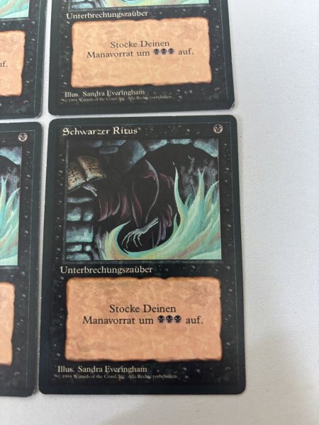 画像5: 《暗黒の儀式/Dark Ritual》FBB ドイツ語 4枚セット (5)