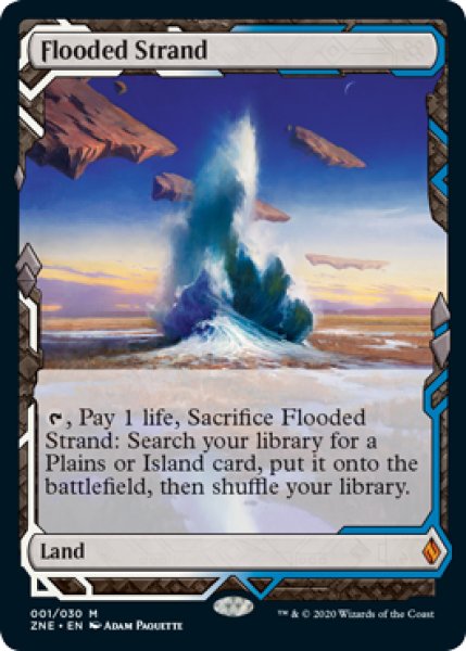 画像1: 【Foil】《溢れかえる岸辺/Flooded Strand》[ZNE] (1)