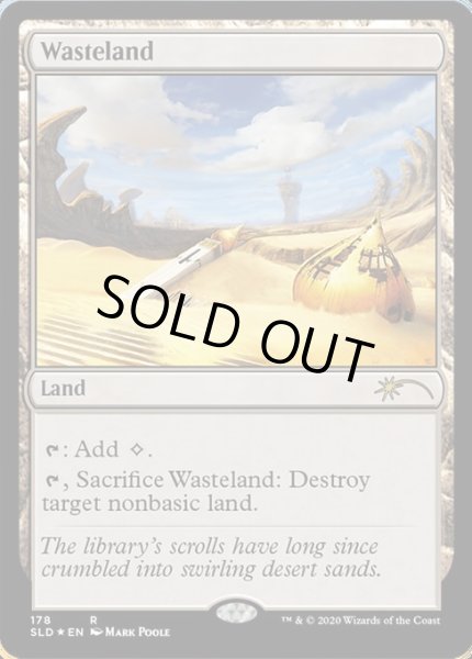 画像1: 【Foil】《不毛の大地/Wasteland》[SLD]  (1)