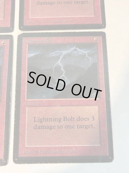 画像5: 《稲妻/Lightning Bolt》[LEB] HP 4枚セット (5)